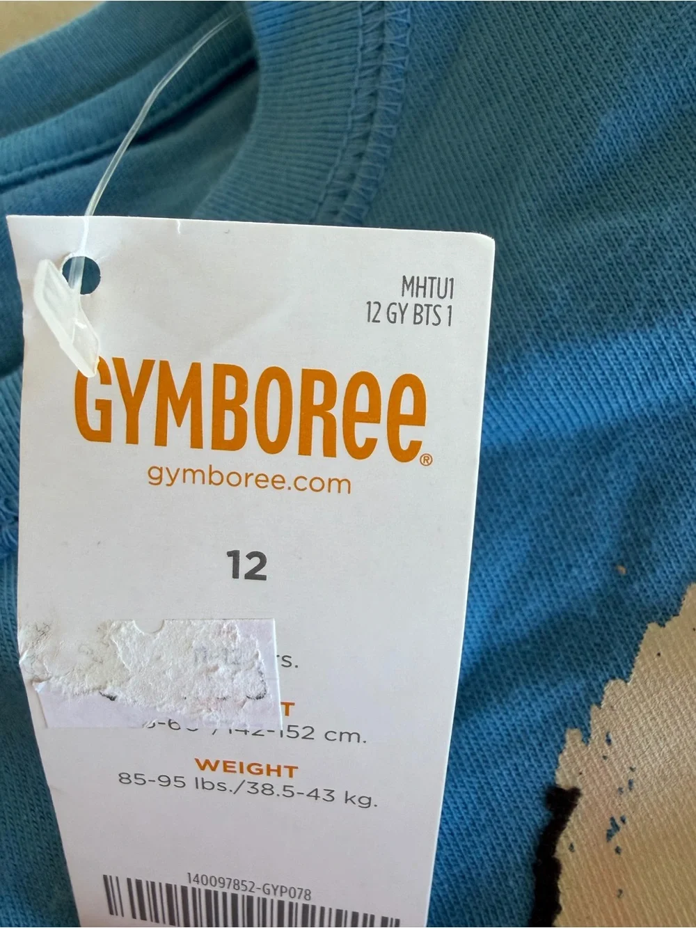 NWT Gymboree Blue Long Sleeve Tee with Skunk 'He Did It' Graphic
